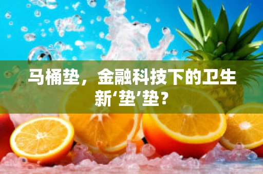马桶垫，金融科技下的卫生新‘垫’垫？