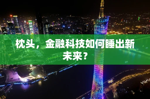 枕头，金融科技如何睡出新未来？