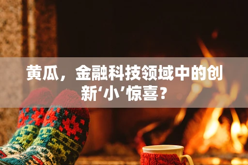 黄瓜，金融科技领域中的创新‘小’惊喜？