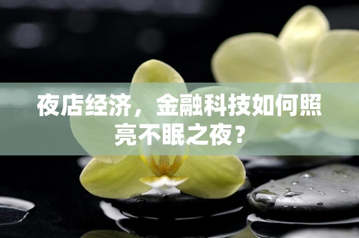 夜店经济，金融科技如何照亮不眠之夜？