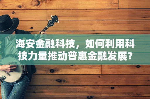 海安金融科技，如何利用科技力量推动普惠金融发展？