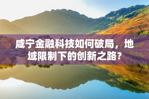 咸宁金融科技如何破局，地域限制下的创新之路？
