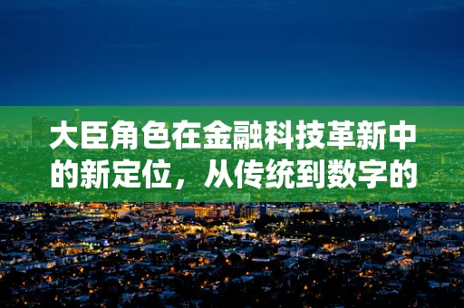 大臣角色在金融科技革新中的新定位，从传统到数字的桥梁？