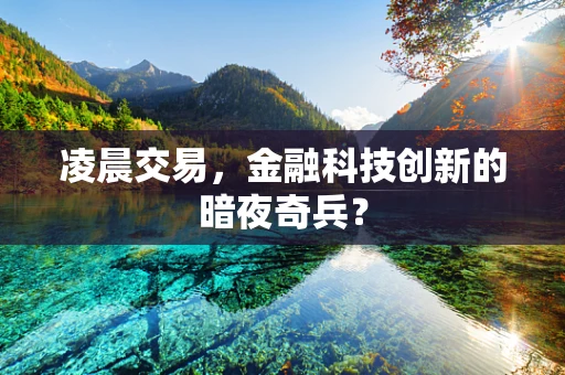 凌晨交易，金融科技创新的暗夜奇兵？