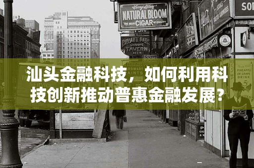 汕头金融科技，如何利用科技创新推动普惠金融发展？