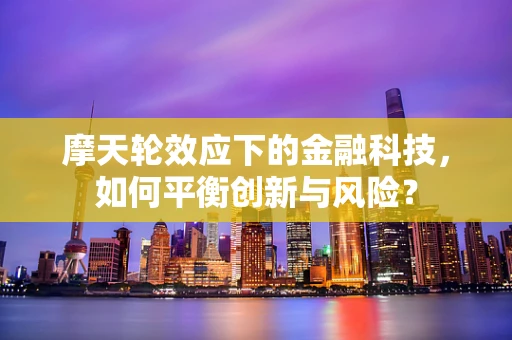 摩天轮效应下的金融科技，如何平衡创新与风险？