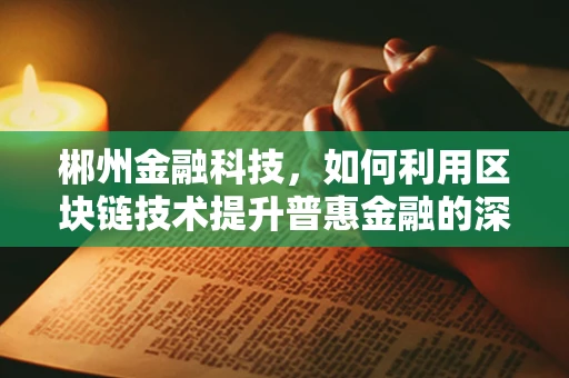 郴州金融科技，如何利用区块链技术提升普惠金融的深度与广度？