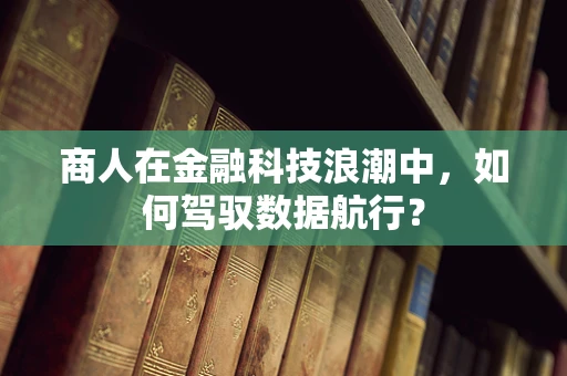 商人在金融科技浪潮中，如何驾驭数据航行？