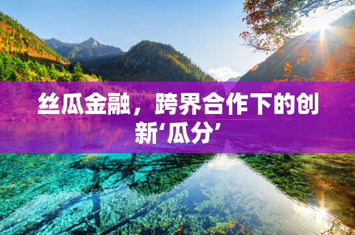 丝瓜金融，跨界合作下的创新‘瓜分’