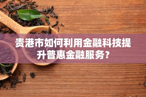 贵港市如何利用金融科技提升普惠金融服务？