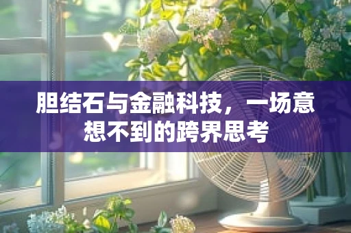 胆结石与金融科技，一场意想不到的跨界思考