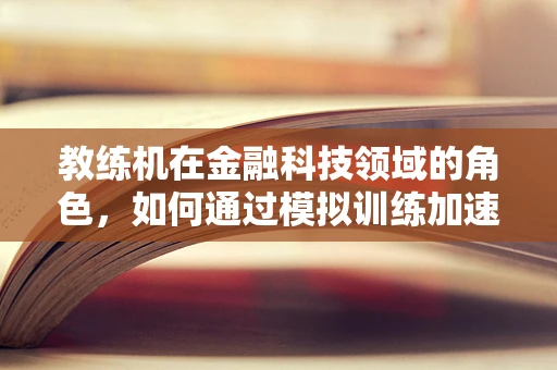 教练机在金融科技领域的角色，如何通过模拟训练加速创新？