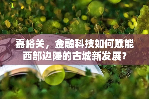 嘉峪关，金融科技如何赋能西部边陲的古城新发展？