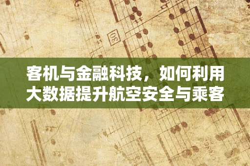 客机与金融科技，如何利用大数据提升航空安全与乘客体验？