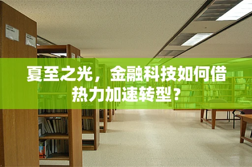 夏至之光，金融科技如何借热力加速转型？