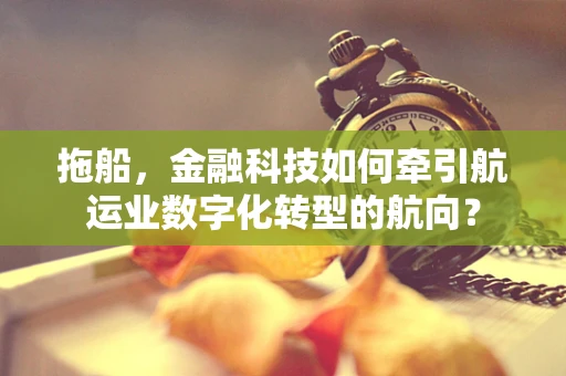 拖船，金融科技如何牵引航运业数字化转型的航向？