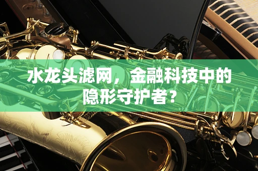 水龙头滤网，金融科技中的隐形守护者？