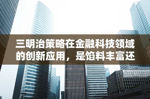 三明治策略在金融科技领域的创新应用，是馅料丰富还是结构不稳？