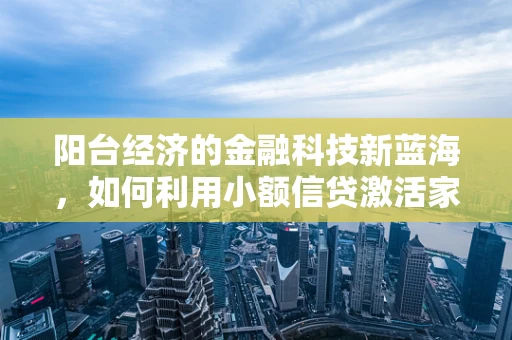 阳台经济的金融科技新蓝海，如何利用小额信贷激活家庭微创业？