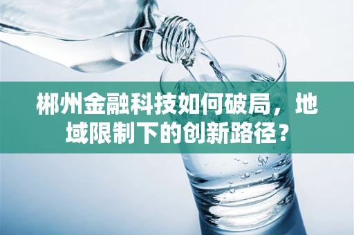 郴州金融科技如何破局，地域限制下的创新路径？