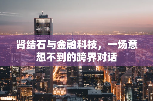 肾结石与金融科技，一场意想不到的跨界对话