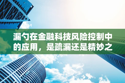 漏勺在金融科技风险控制中的应用，是疏漏还是精妙之策？