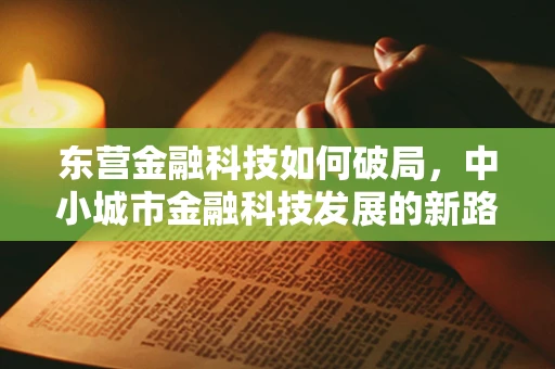 东营金融科技如何破局，中小城市金融科技发展的新路径？