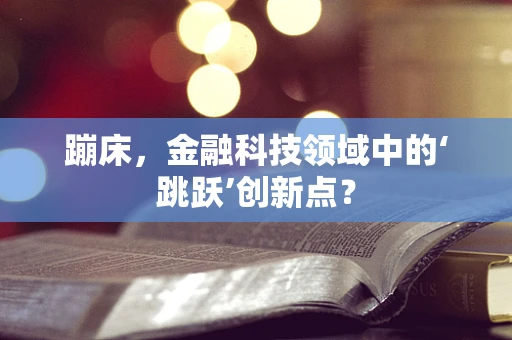 蹦床，金融科技领域中的‘跳跃’创新点？