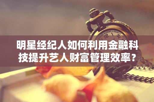 明星经纪人如何利用金融科技提升艺人财富管理效率？