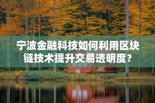 宁波金融科技如何利用区块链技术提升交易透明度？